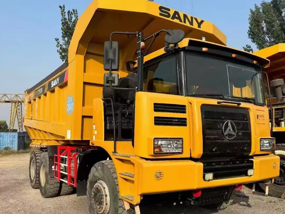 sany skt90s 6x4 60ton yüklü arazi kamyonu arazi dışı geniş gövde madencilik damperli kamyon